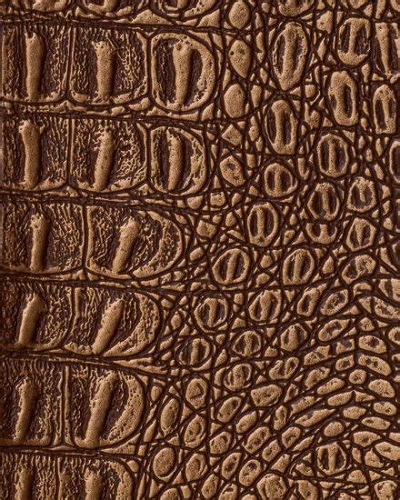 Faux Leather Gator Metallic Copper, Fabric by the Yard